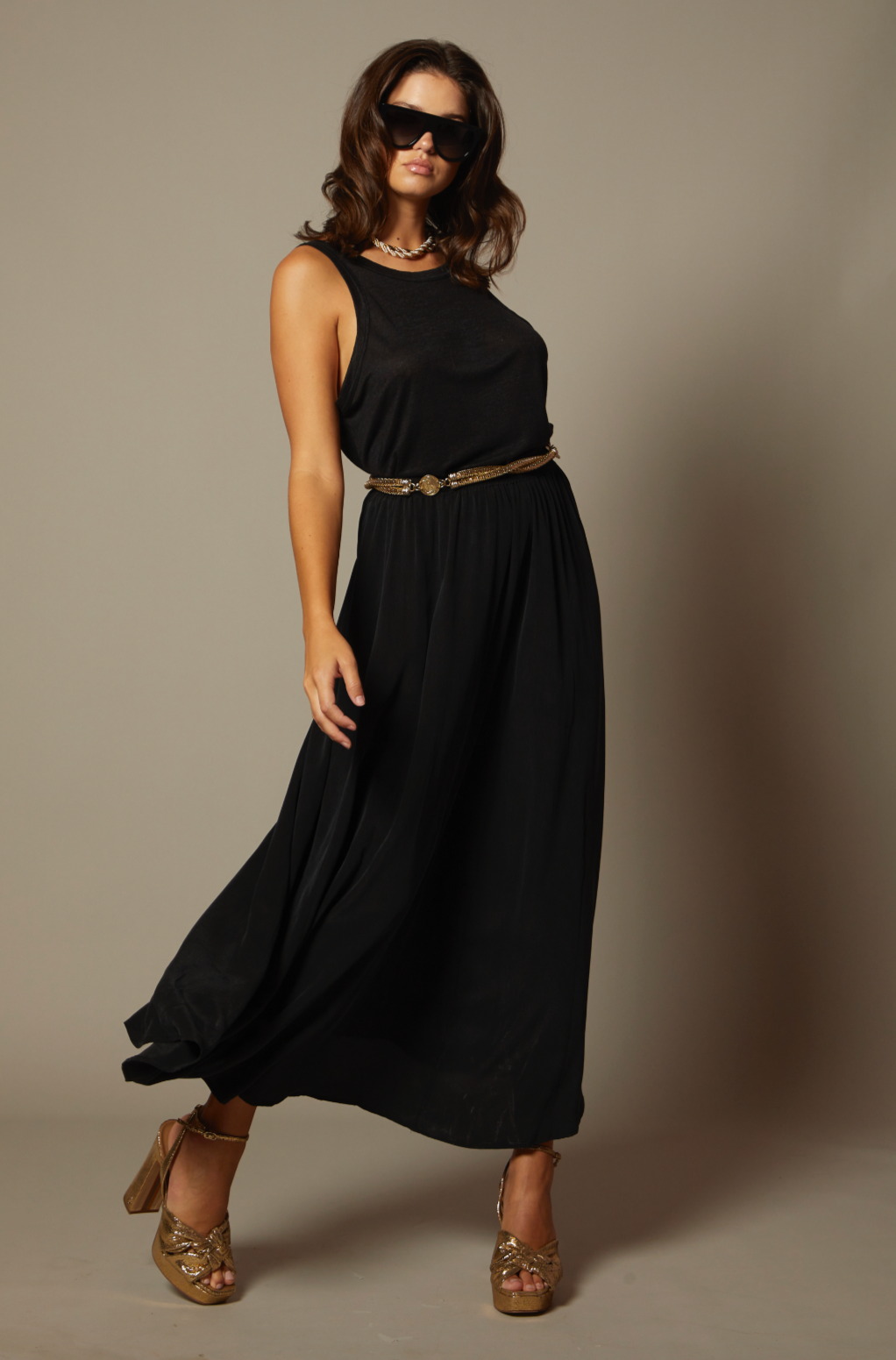 THE KEIRA SILK MAXI SKIRT