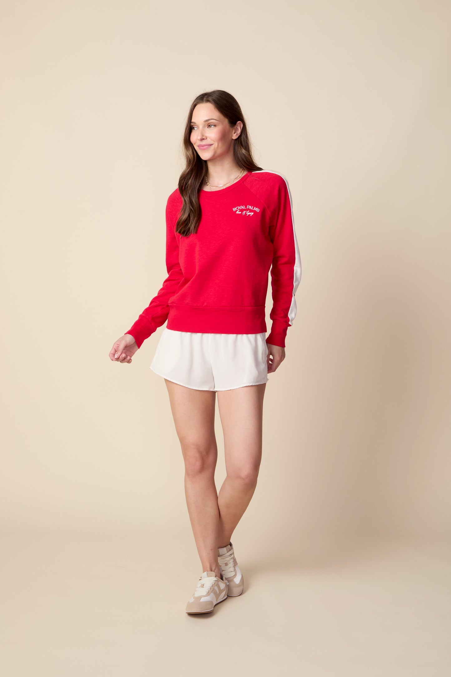 THE JAYNE SILK SHORTS IN GARDENIA