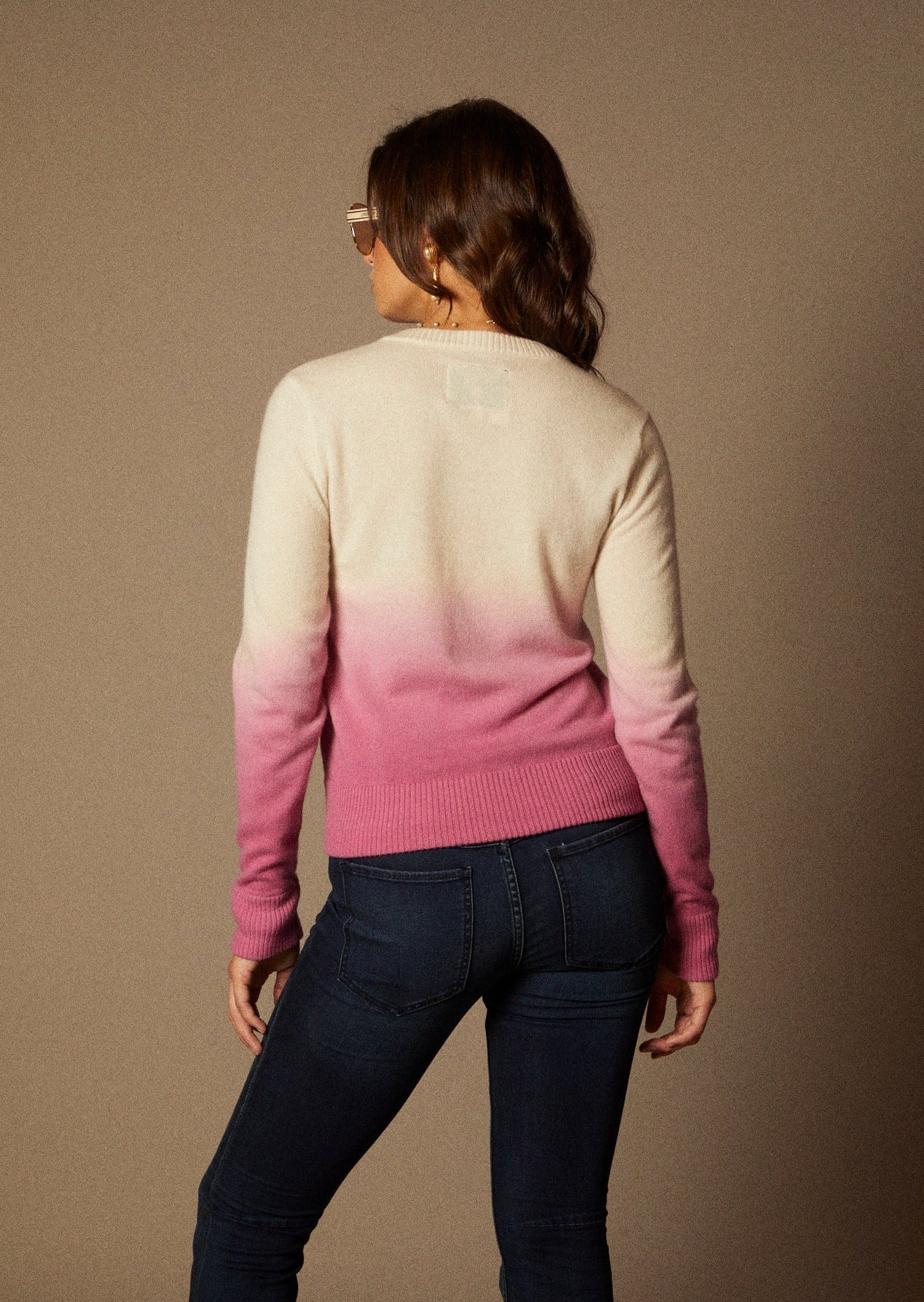 Artemis Cashmere Sweater in Peony Pink