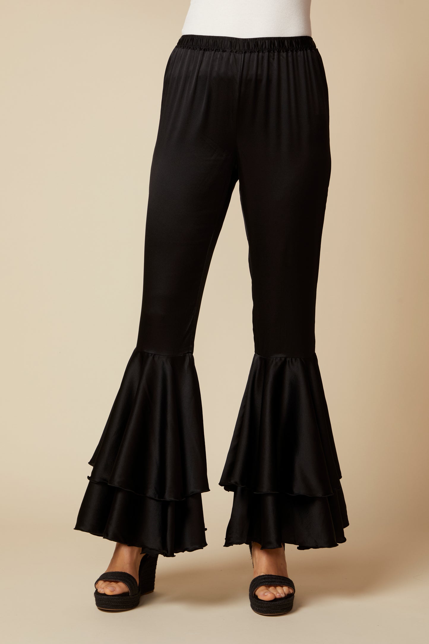 THE GEORGIA SILK PANT IN BLACK