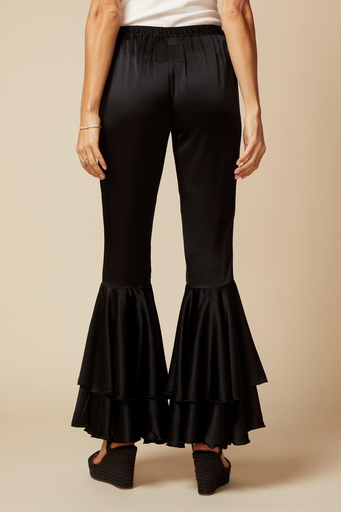 THE GEORGIA SILK PANT IN BLACK