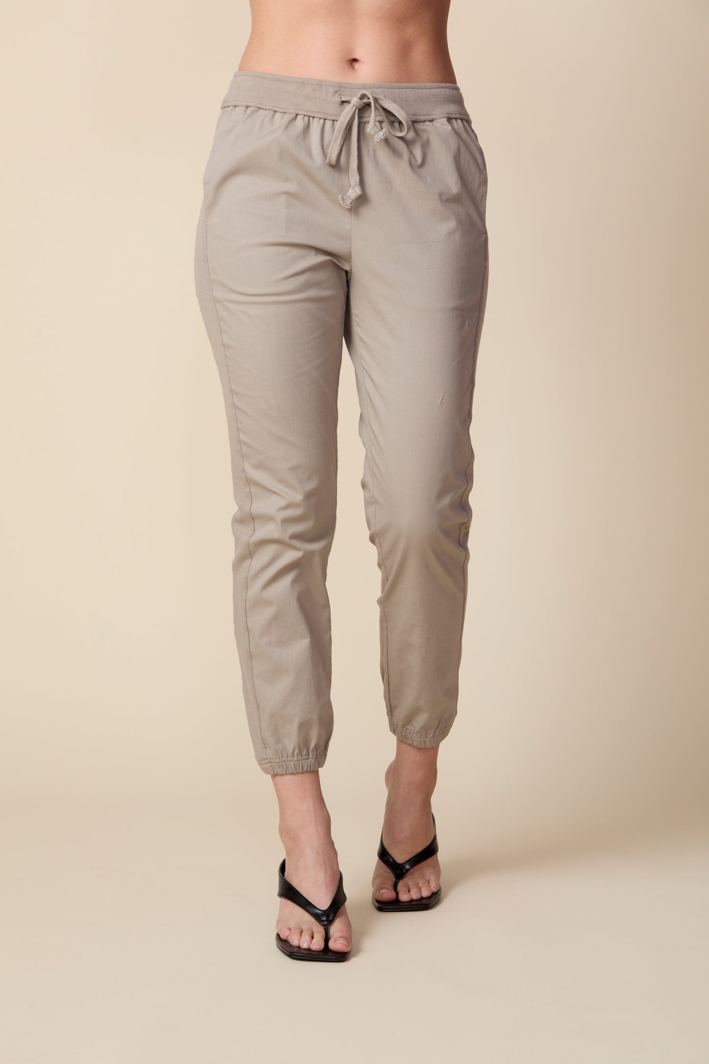 THE SHANE MIXED MEDIA JOGGER IN VINTAGE KHAKI
