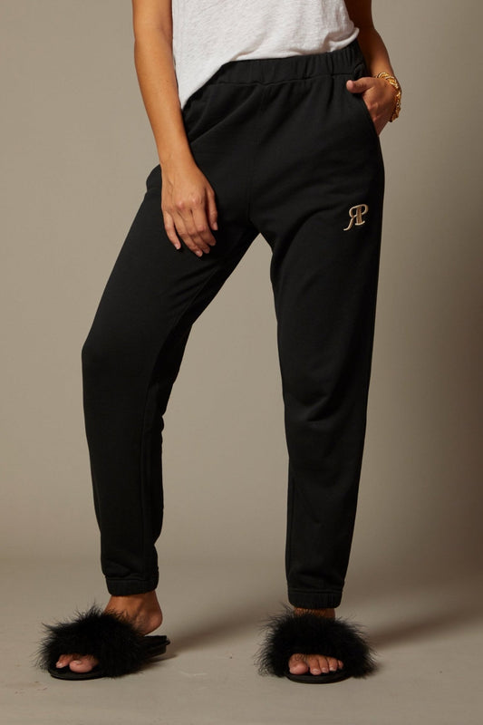 THE AMELIE JOGGER IN BLACK - ROYAL PALMS love & legacy