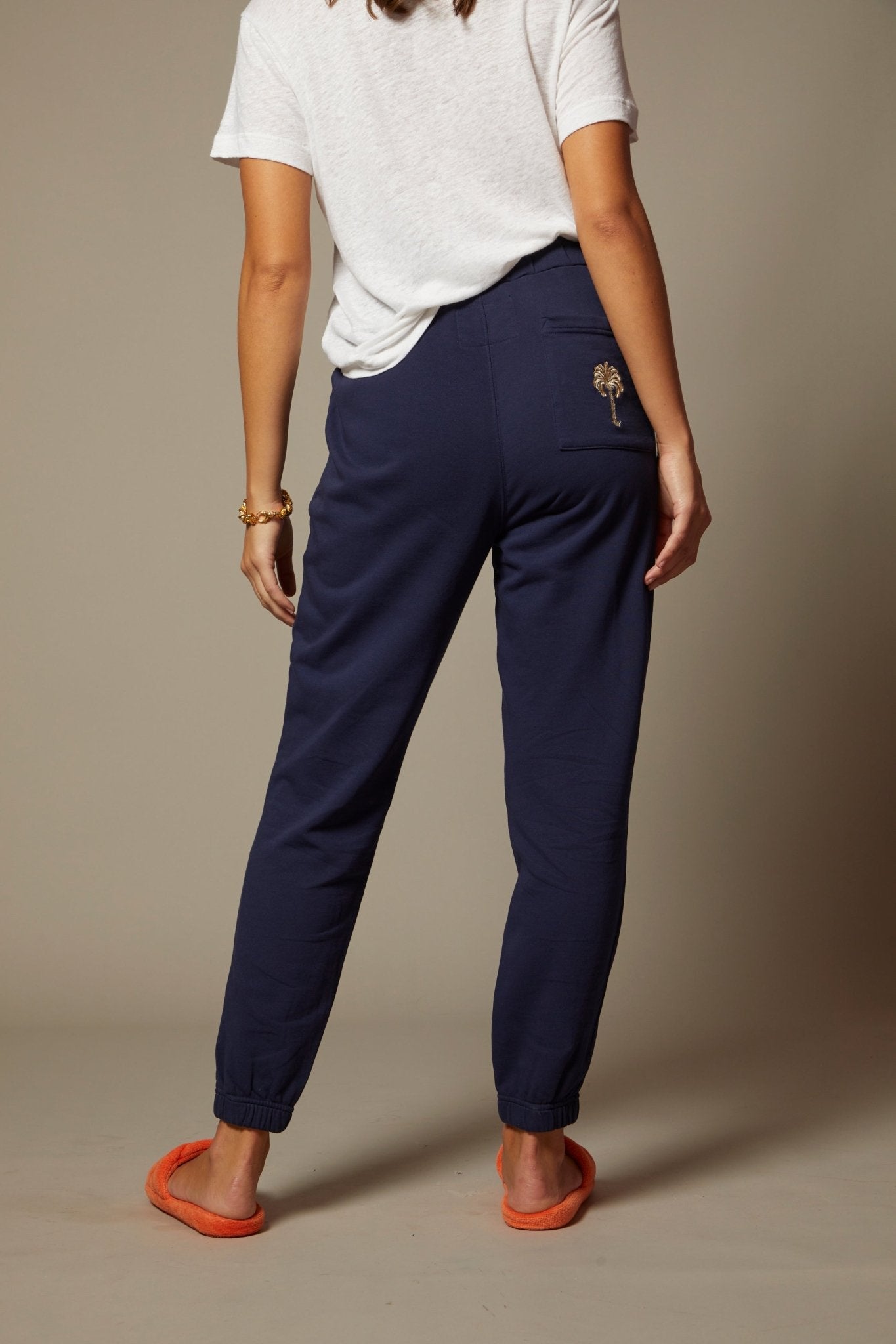 THE AMELIE JOGGER IN NAVY BLUE - ROYAL PALMS love & legacy
