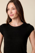 THE BENNETT TEE IN BLACK - ROYAL PALMS love & legacy
