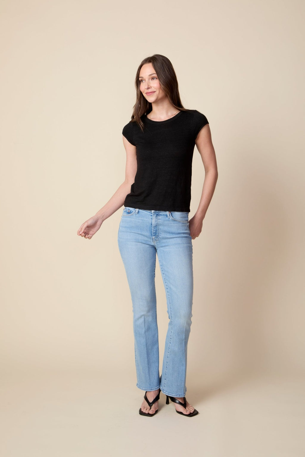 THE BENNETT TEE IN BLACK - ROYAL PALMS love & legacy