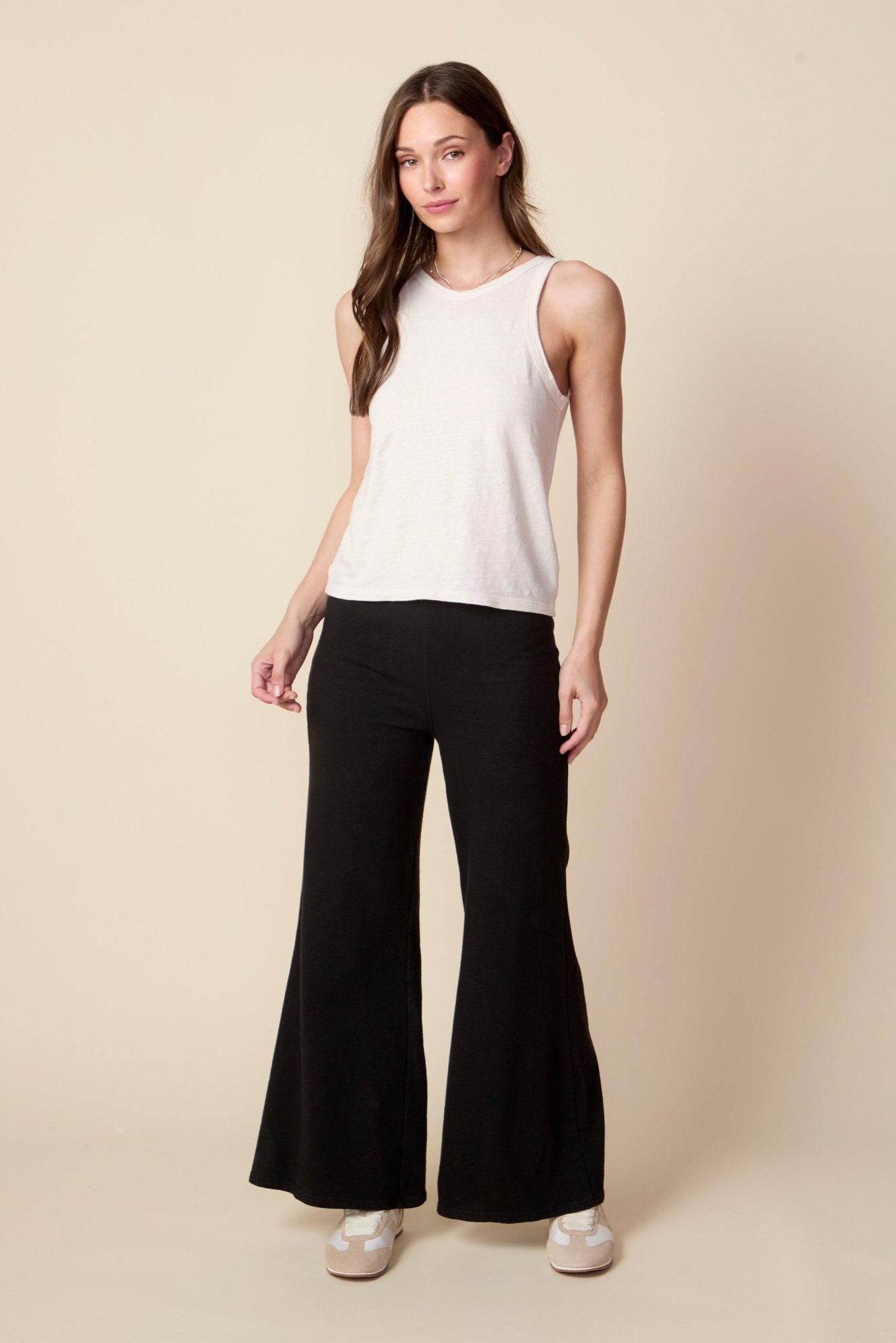THE KATIE PANT IN BLACK - ROYAL PALMS love & legacy