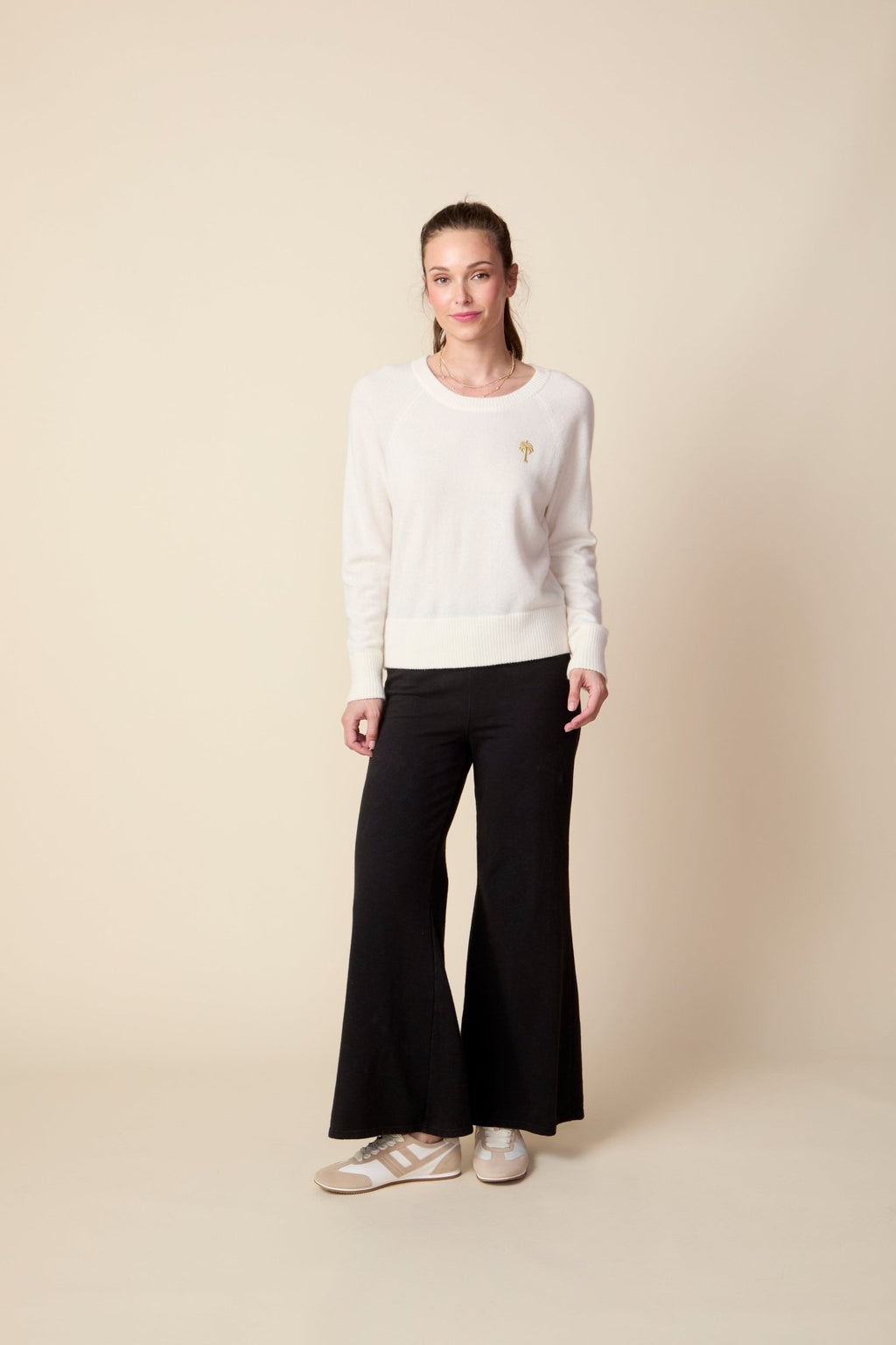 THE KATIE PANT IN BLACK - ROYAL PALMS love & legacy