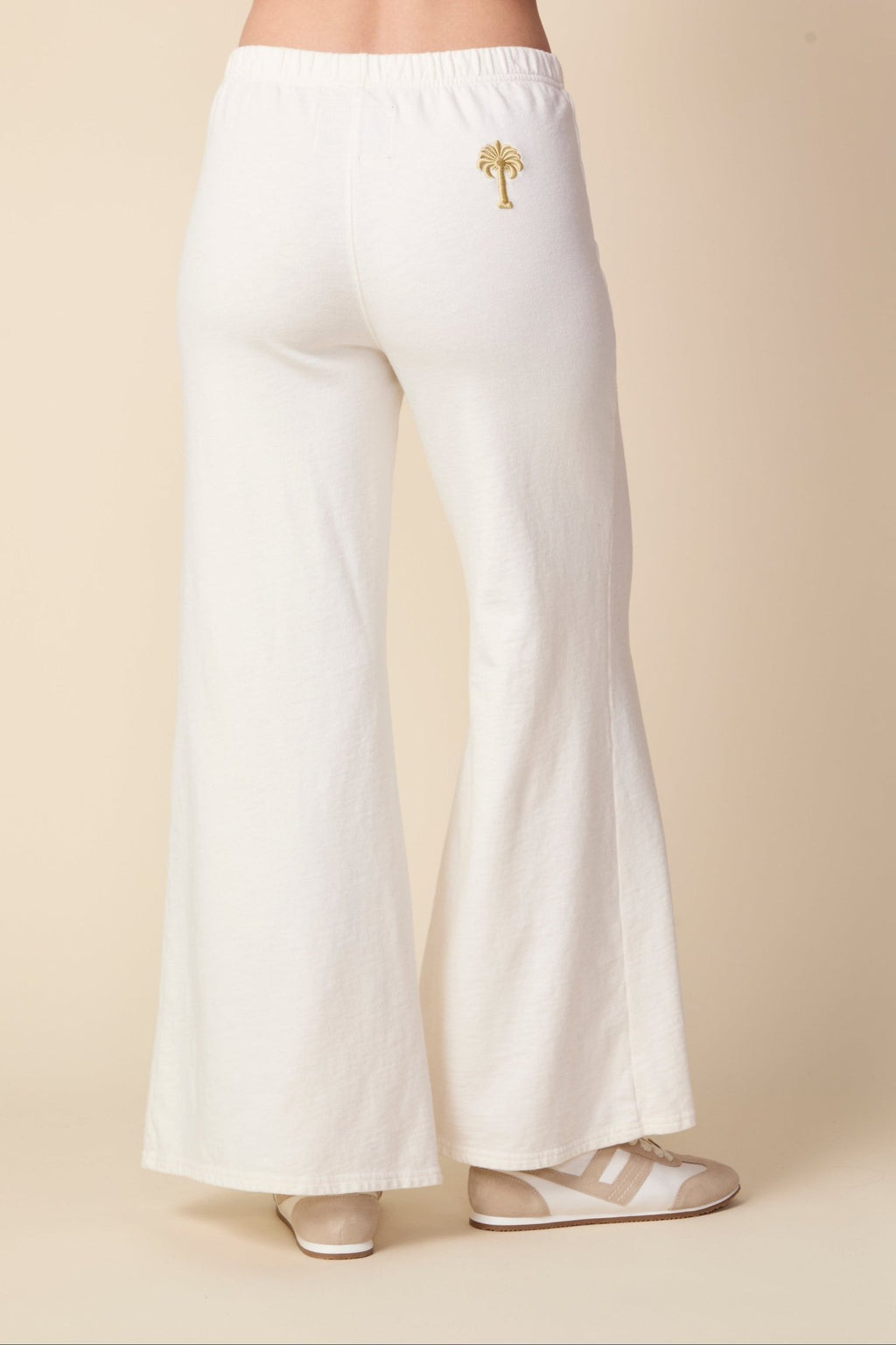 THE KATIE PANT IN GARDENIA - ROYAL PALMS love & legacy