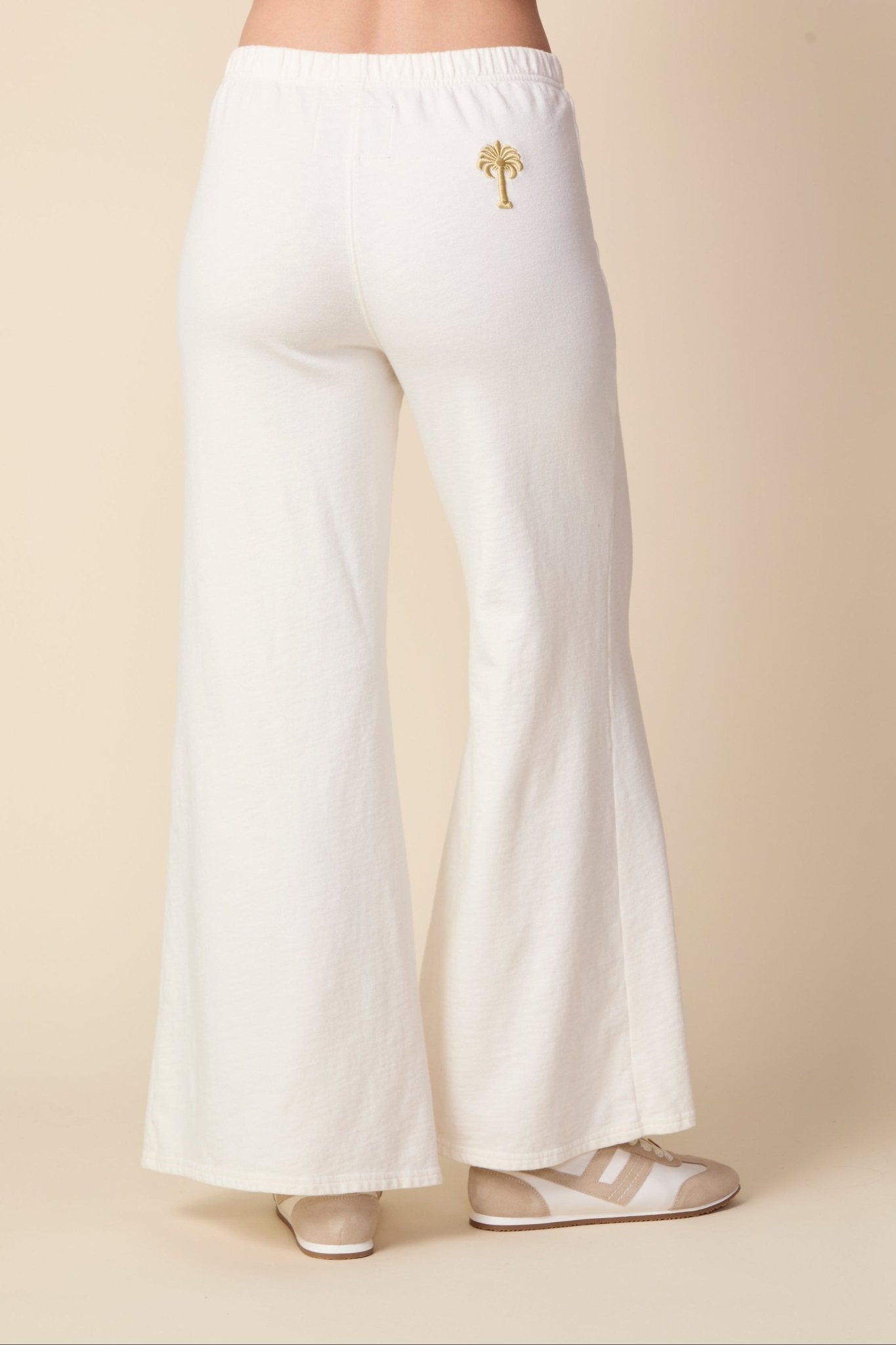 THE KATIE PANT IN GARDENIA - ROYAL PALMS love & legacy