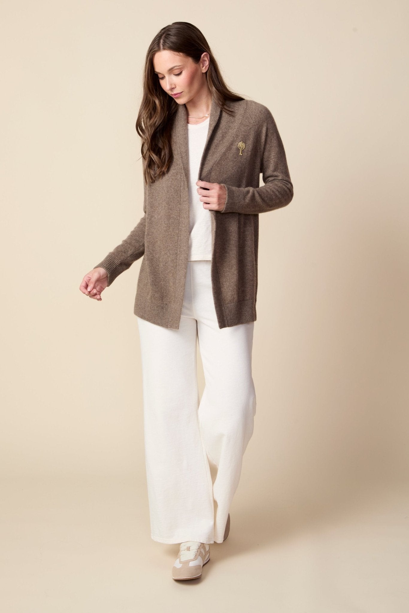 THE KATIE PANT IN GARDENIA - ROYAL PALMS love & legacy