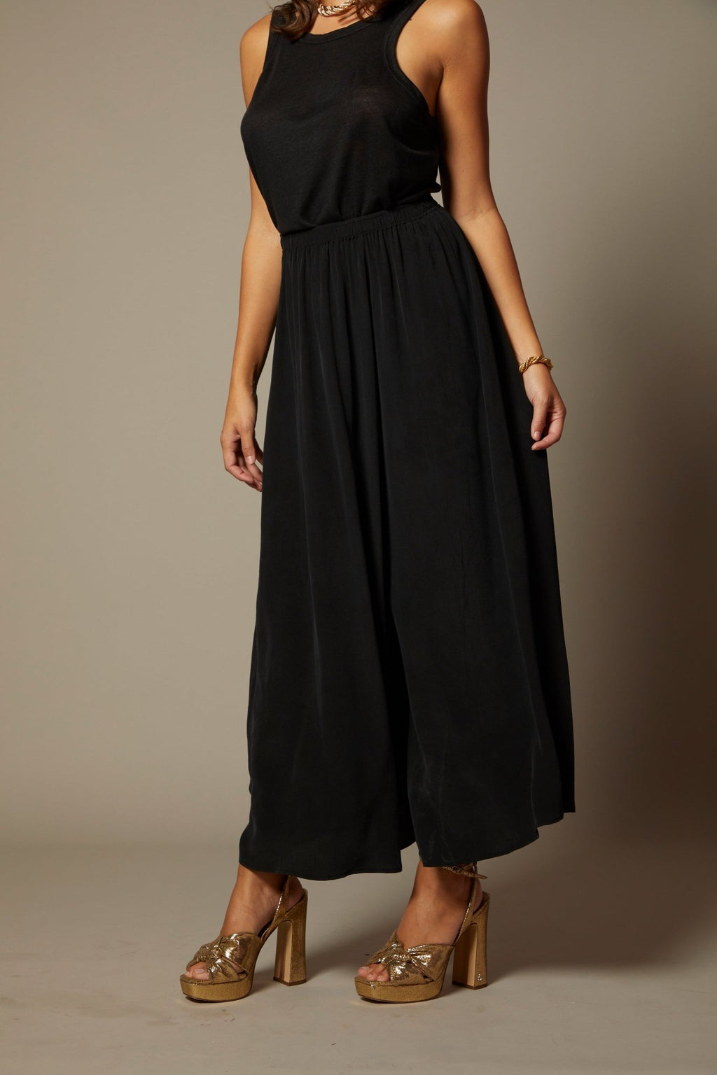 THE KEIRA SILK MAXI SKIRT - ROYAL PALMS love & legacy
