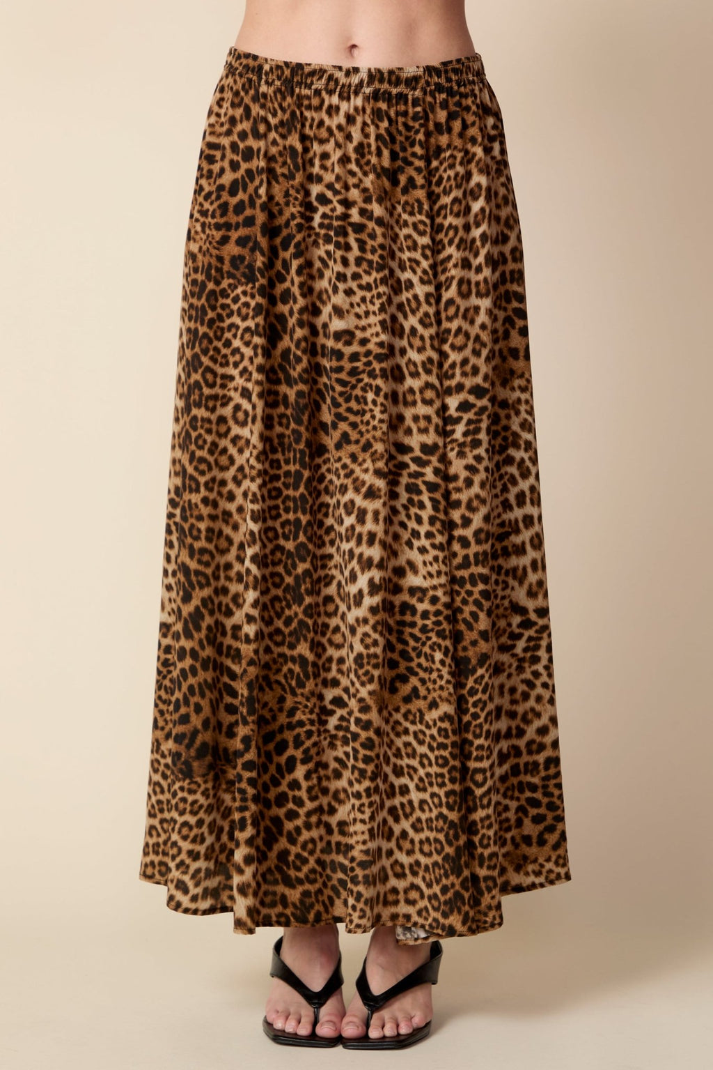 THE KEIRA SILK MAXI SKIRT IN DOLCE VITA ANIMAL PRINT - ROYAL PALMS love & legacy