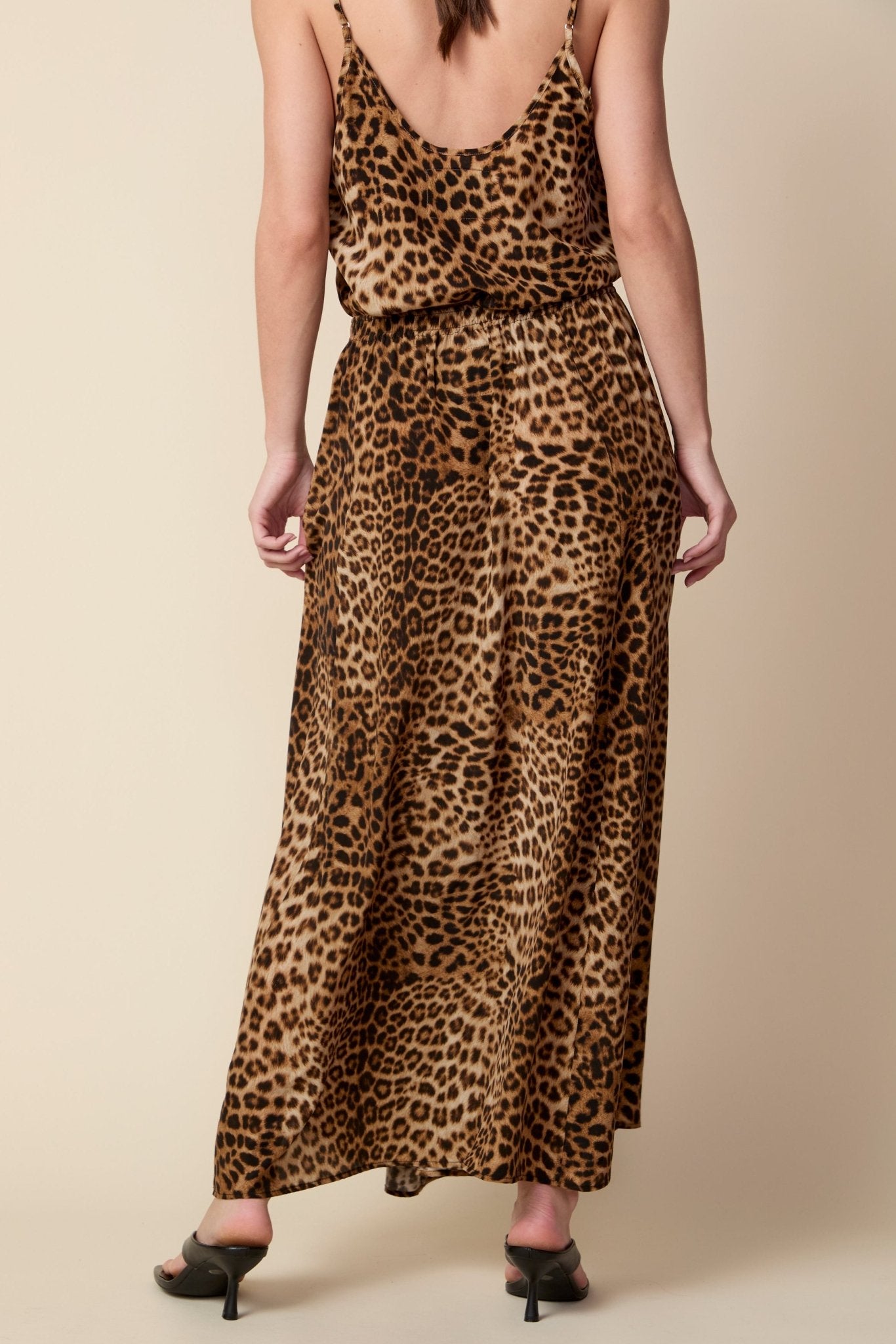 THE KEIRA SILK MAXI SKIRT IN DOLCE VITA ANIMAL PRINT - ROYAL PALMS love & legacy
