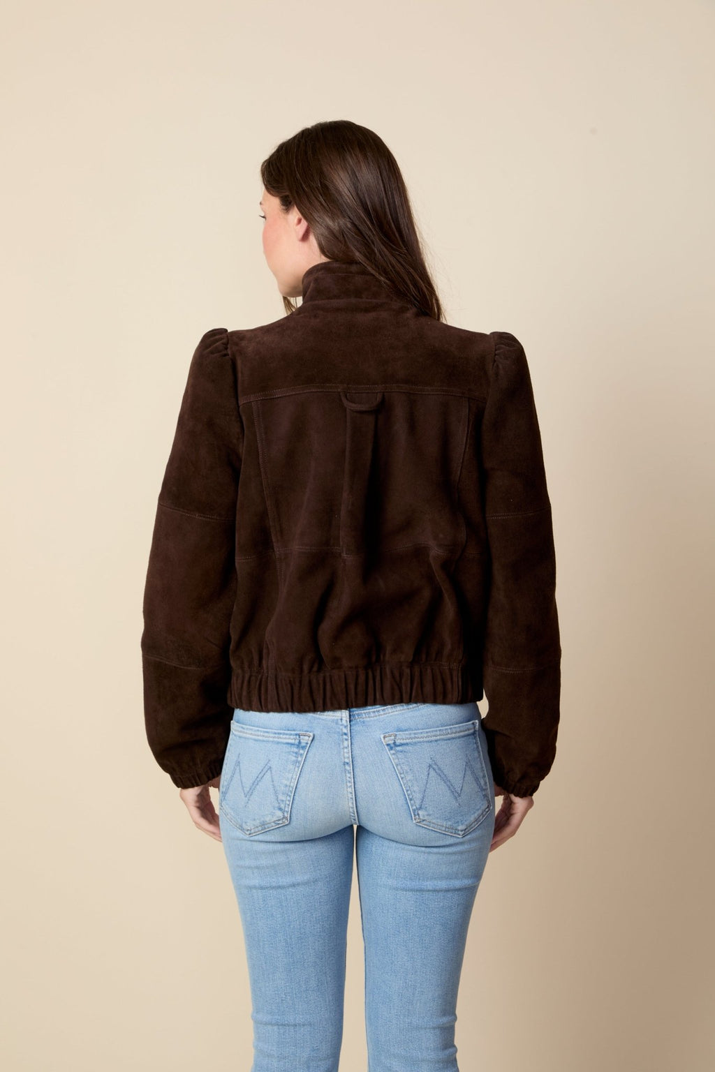 THE KENNEDY SUEDE JACKET IN COFFEE BEAN BROWN - ROYAL PALMS love & legacy