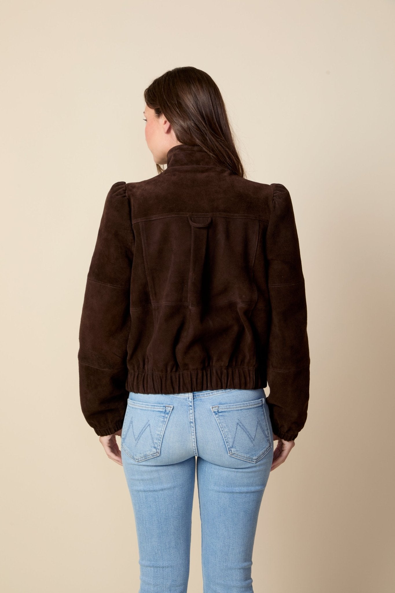THE KENNEDY SUEDE JACKET IN COFFEE BEAN BROWN - ROYAL PALMS love & legacy