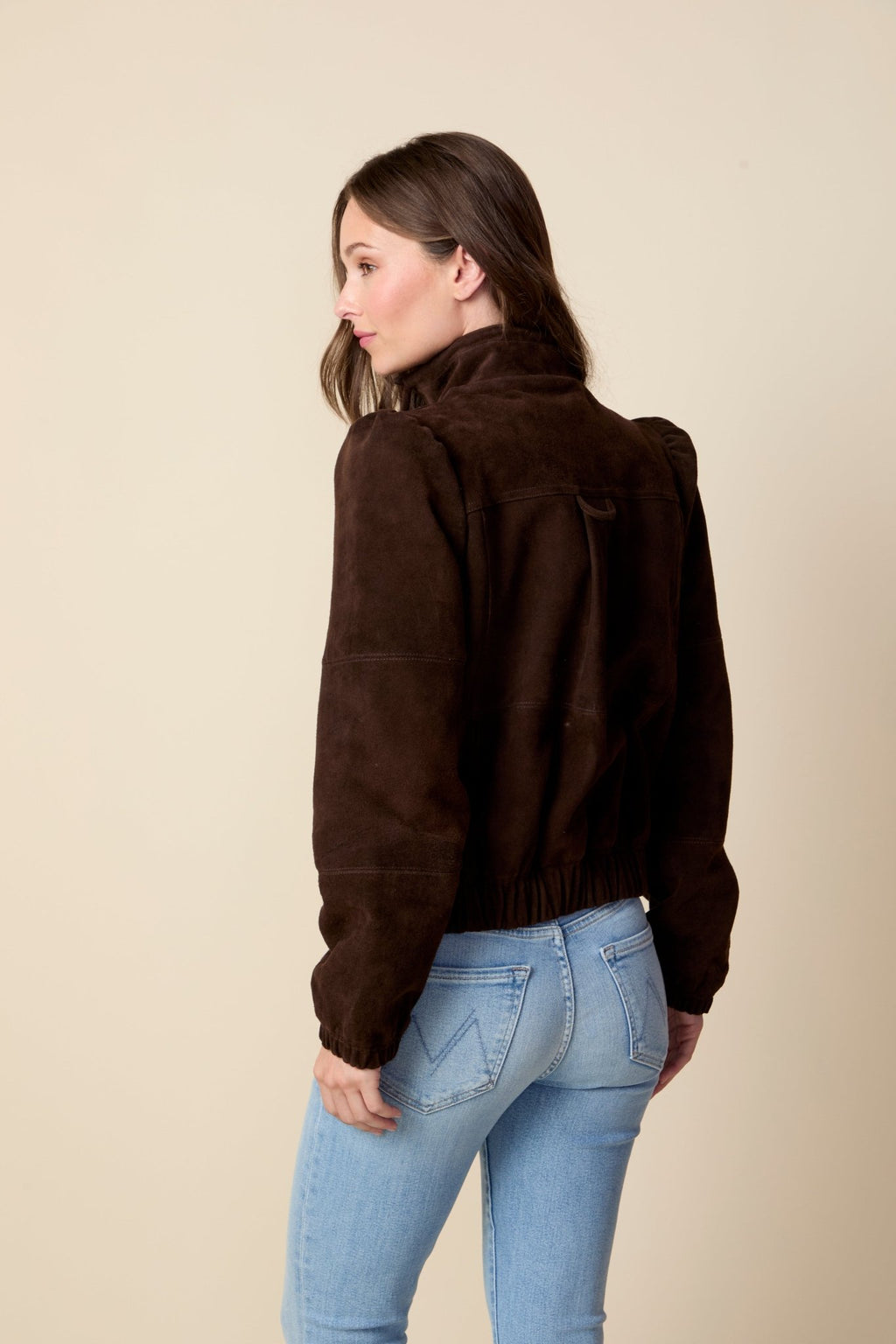 THE KENNEDY SUEDE JACKET IN COFFEE BEAN BROWN - ROYAL PALMS love & legacy