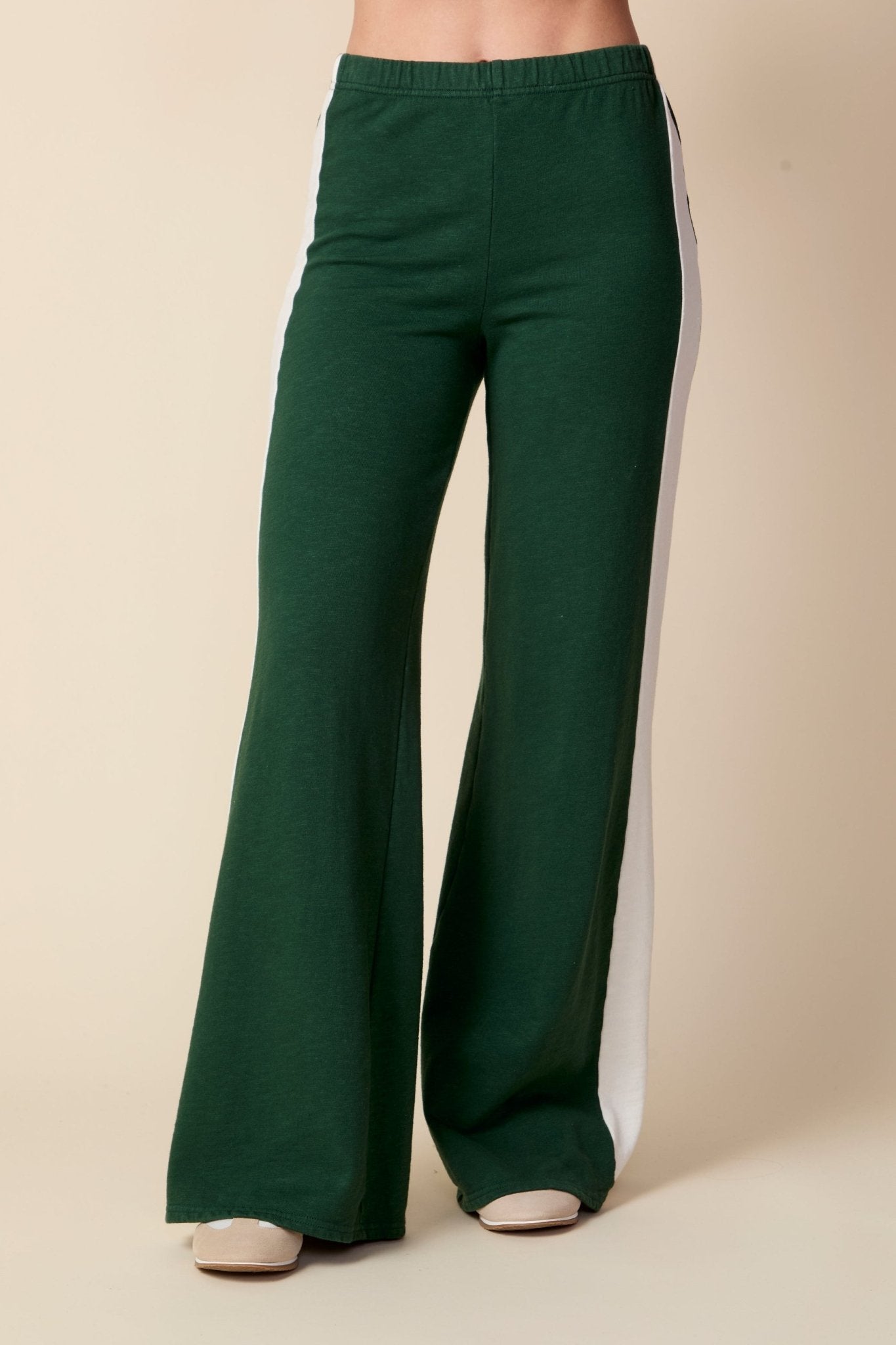 THE KYLE PANT IN PINE NEEDLE GREEN - ROYAL PALMS love & legacy