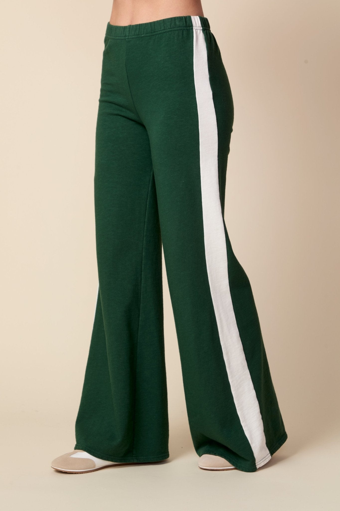 THE KYLE PANT IN PINE NEEDLE GREEN - ROYAL PALMS love & legacy