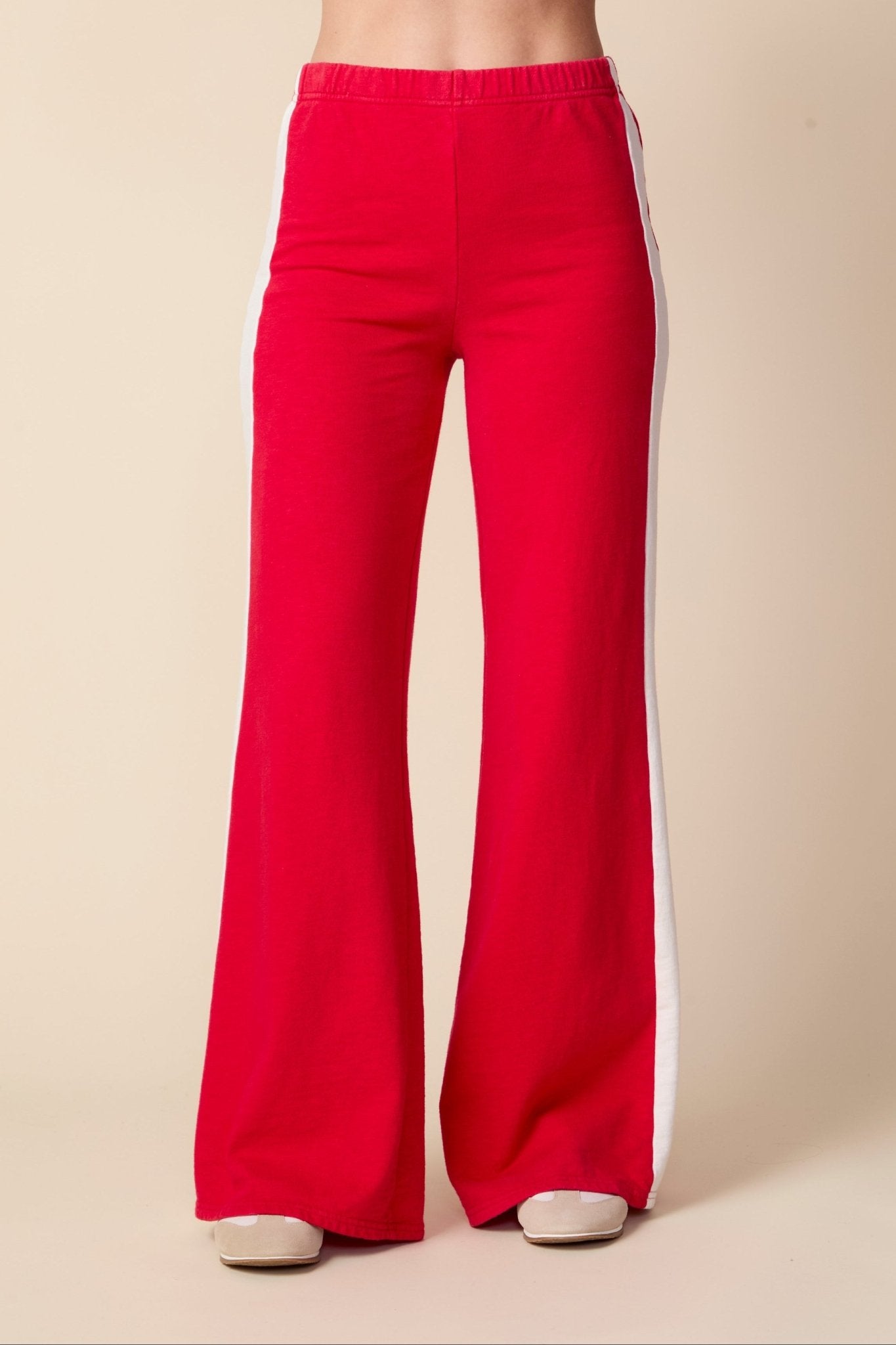 THE KYLE PANT IN RED - ROYAL PALMS love & legacy