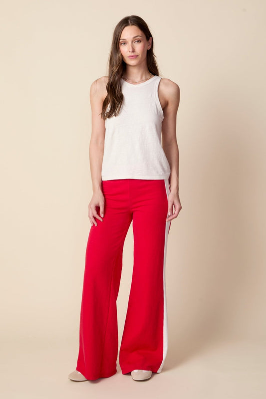 THE KYLE PANT IN RED - ROYAL PALMS love & legacy