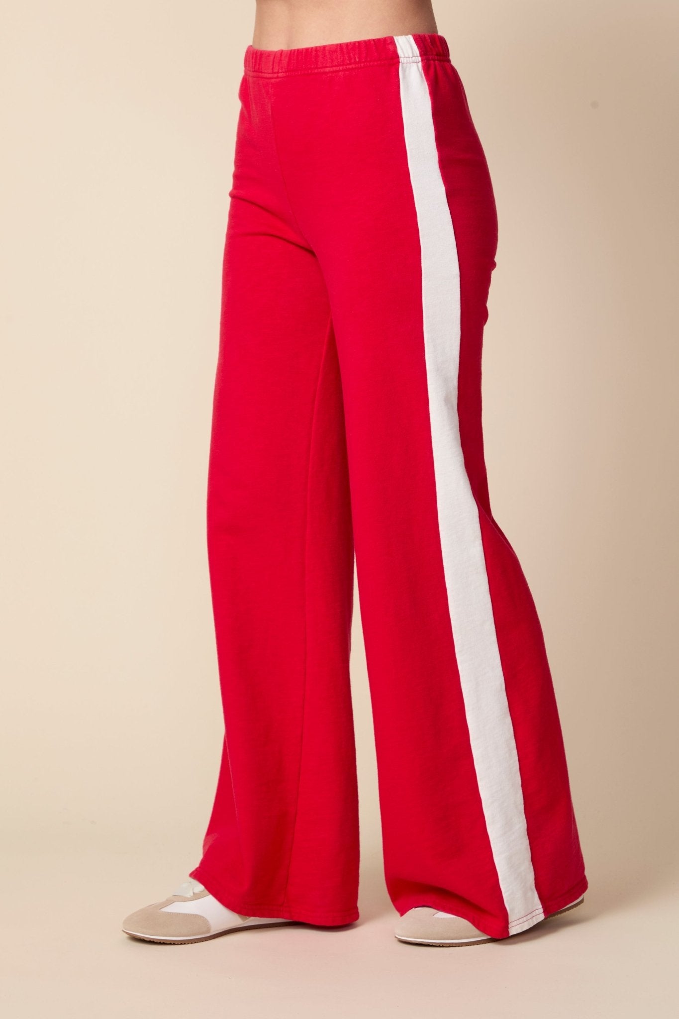 THE KYLE PANT IN RED - ROYAL PALMS love & legacy