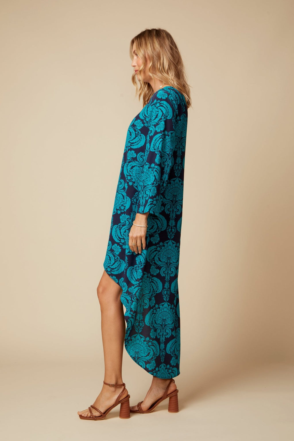 THE MISTY DRESS IN SAN REMO PRINT - ROYAL PALMS love & legacy