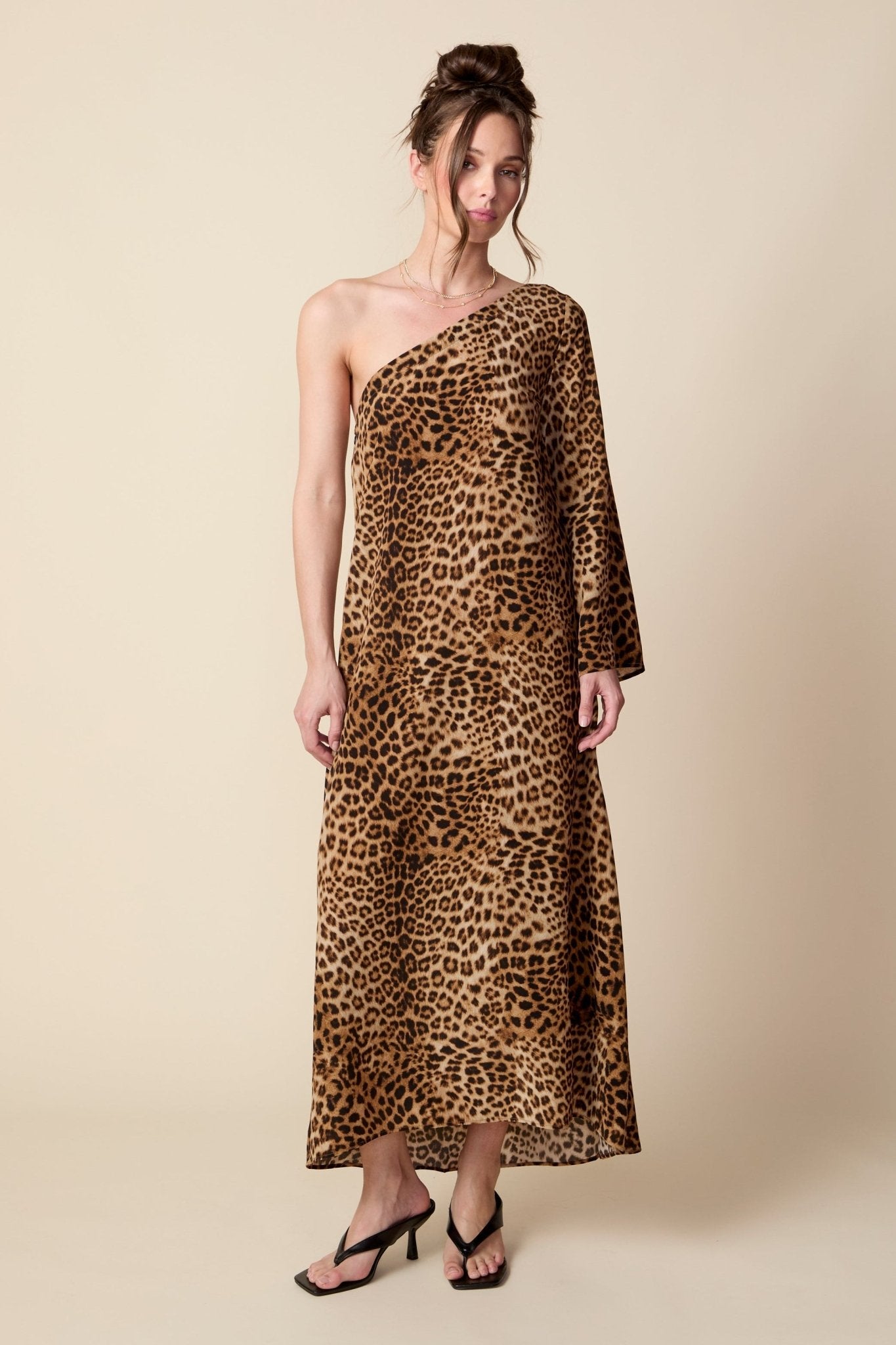 THE ODETTE MAXI DRESS IN ANIMAL PRINT - ROYAL PALMS love & legacy