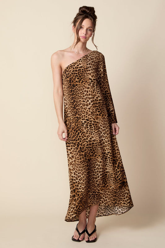 THE ODETTE MAXI DRESS IN ANIMAL PRINT - ROYAL PALMS love & legacy
