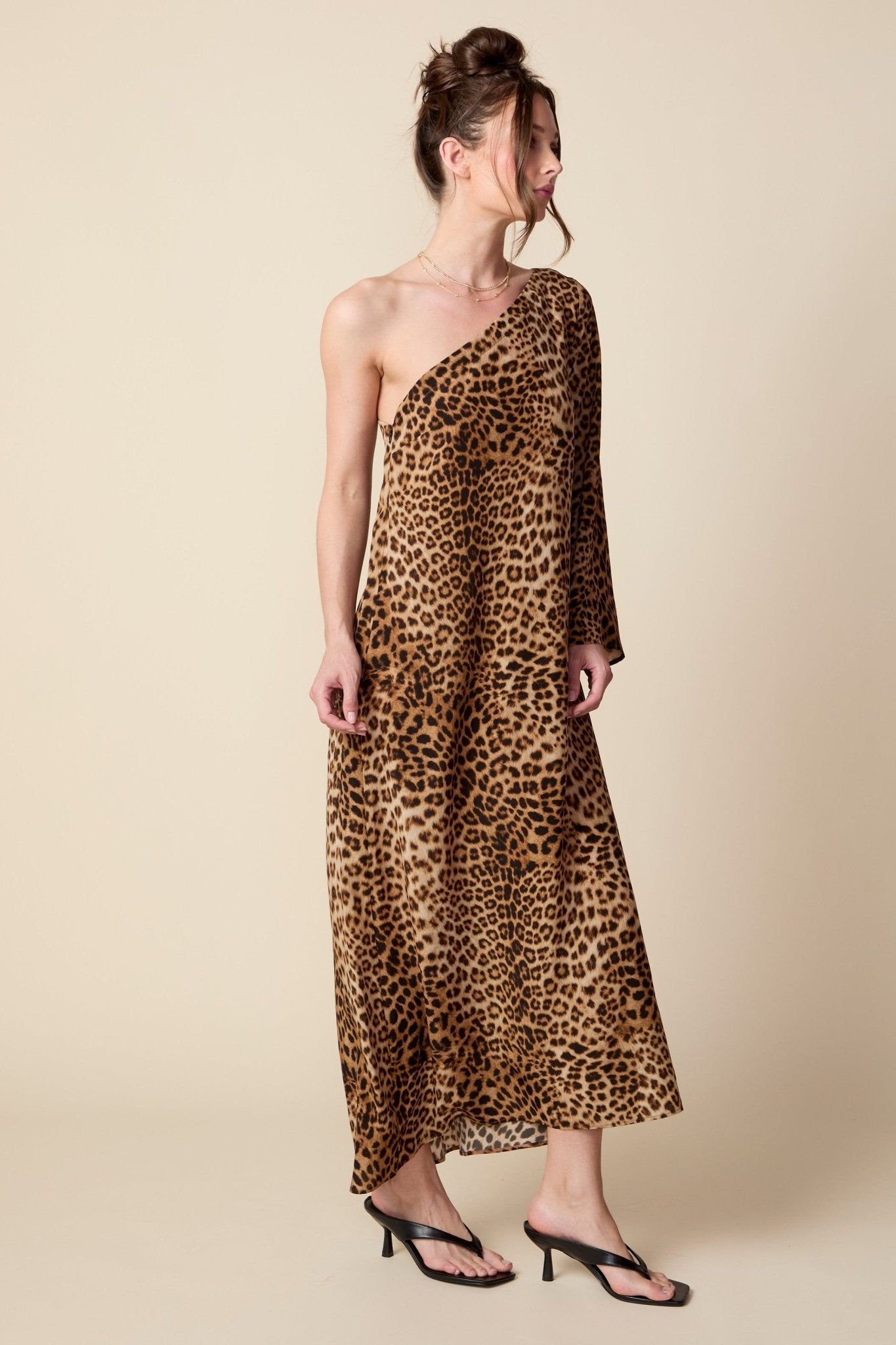 THE ODETTE MAXI DRESS IN ANIMAL PRINT - ROYAL PALMS love & legacy