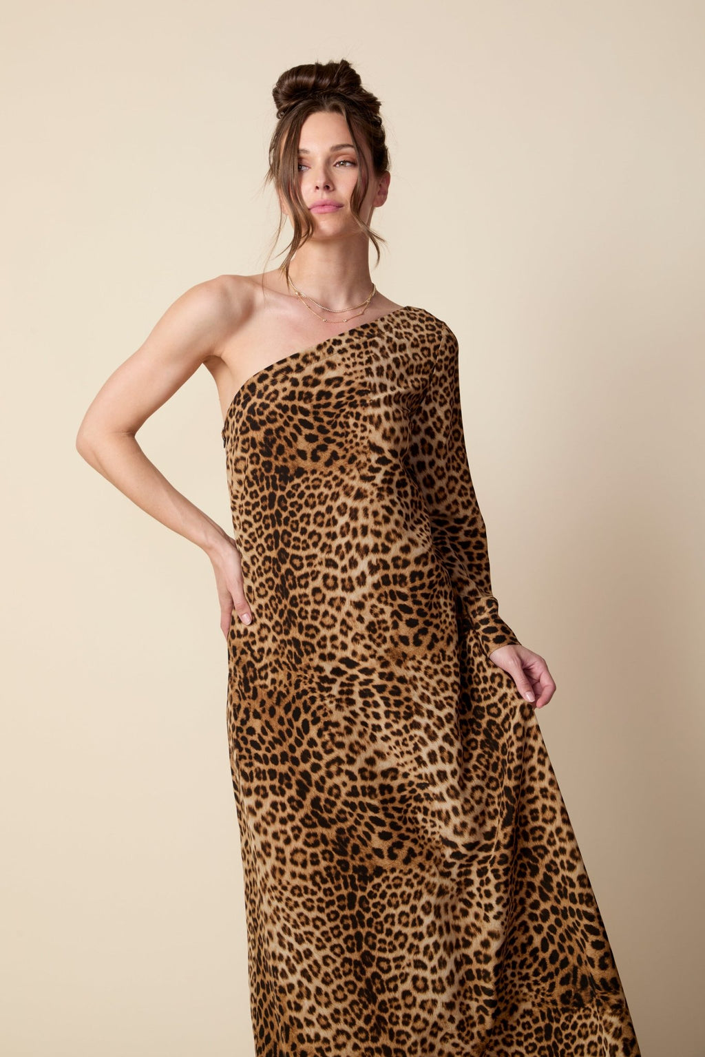 THE ODETTE MAXI DRESS IN ANIMAL PRINT - ROYAL PALMS love & legacy