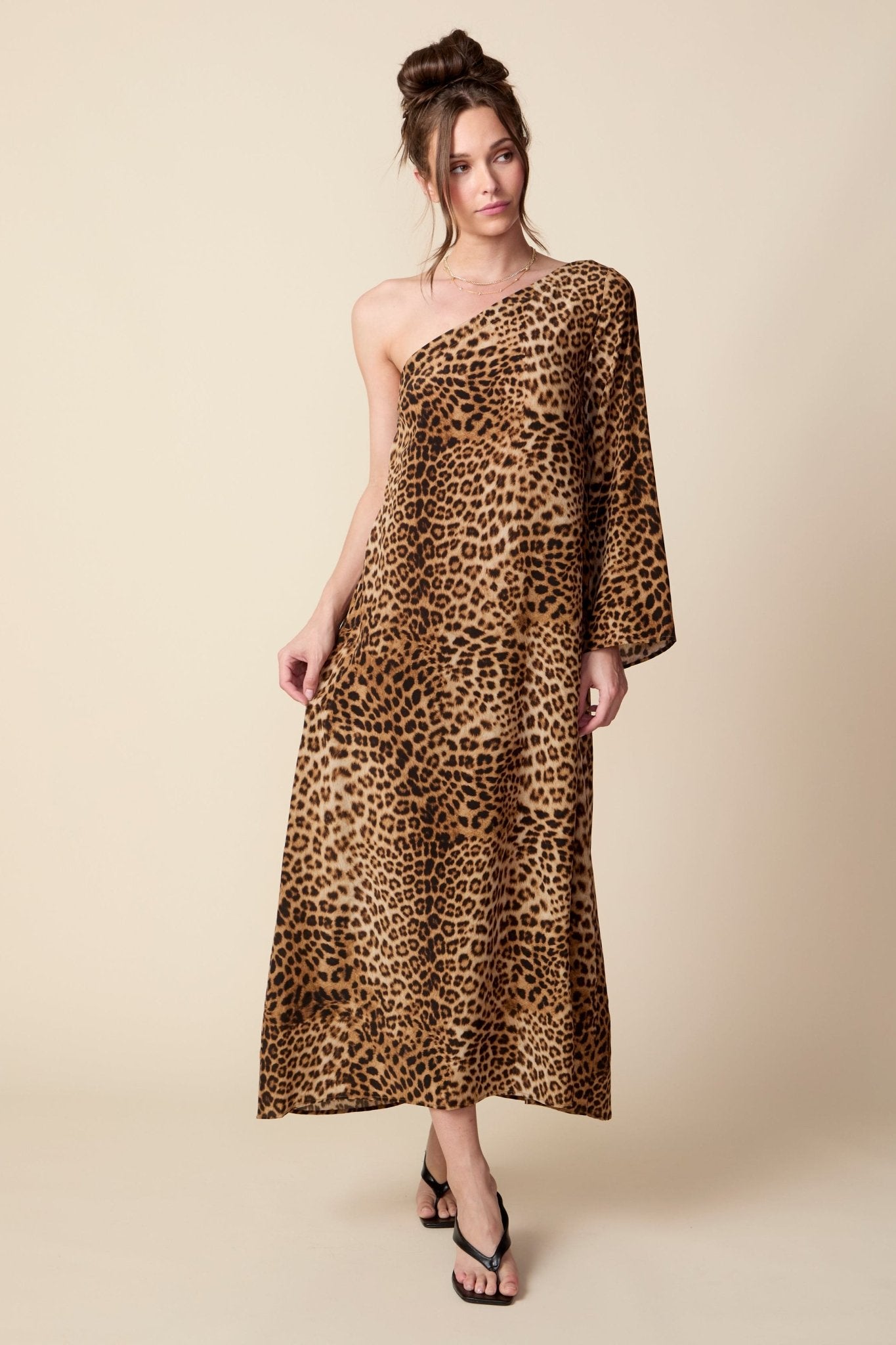THE ODETTE MAXI DRESS IN ANIMAL PRINT - ROYAL PALMS love & legacy