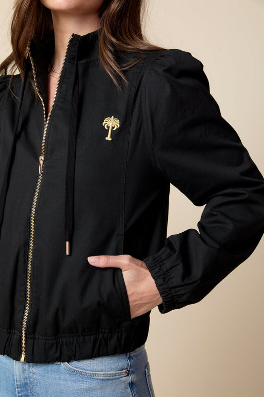 THE RYAN JACKET IN BLACK - ROYAL PALMS love & legacy