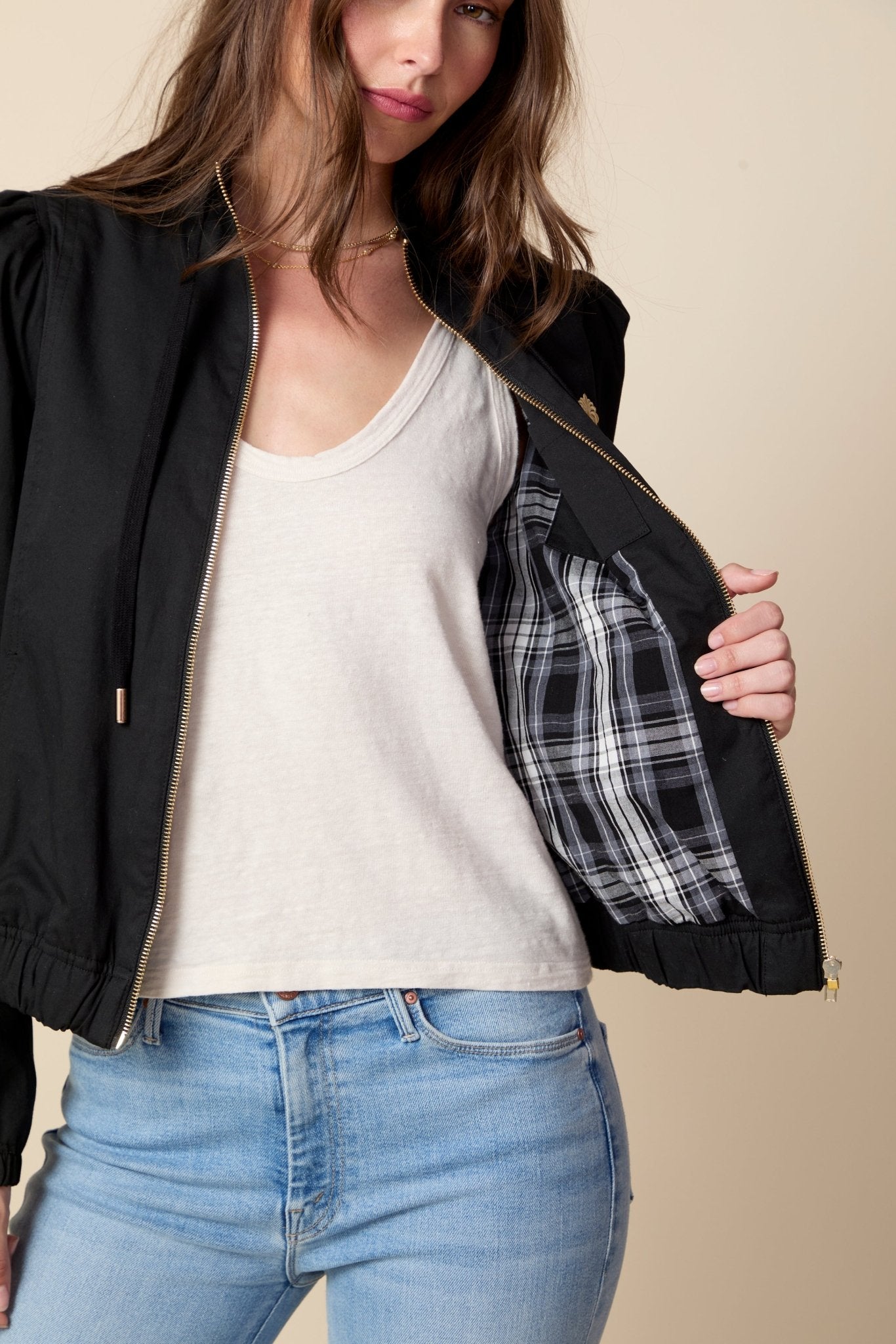 THE RYAN JACKET IN BLACK - ROYAL PALMS love & legacy