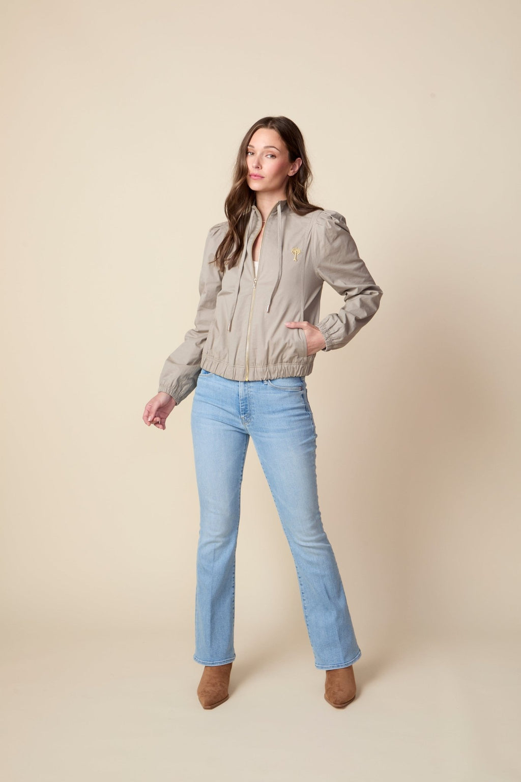 THE RYAN JACKET IN VINTAGE KHAKI - ROYAL PALMS love & legacy