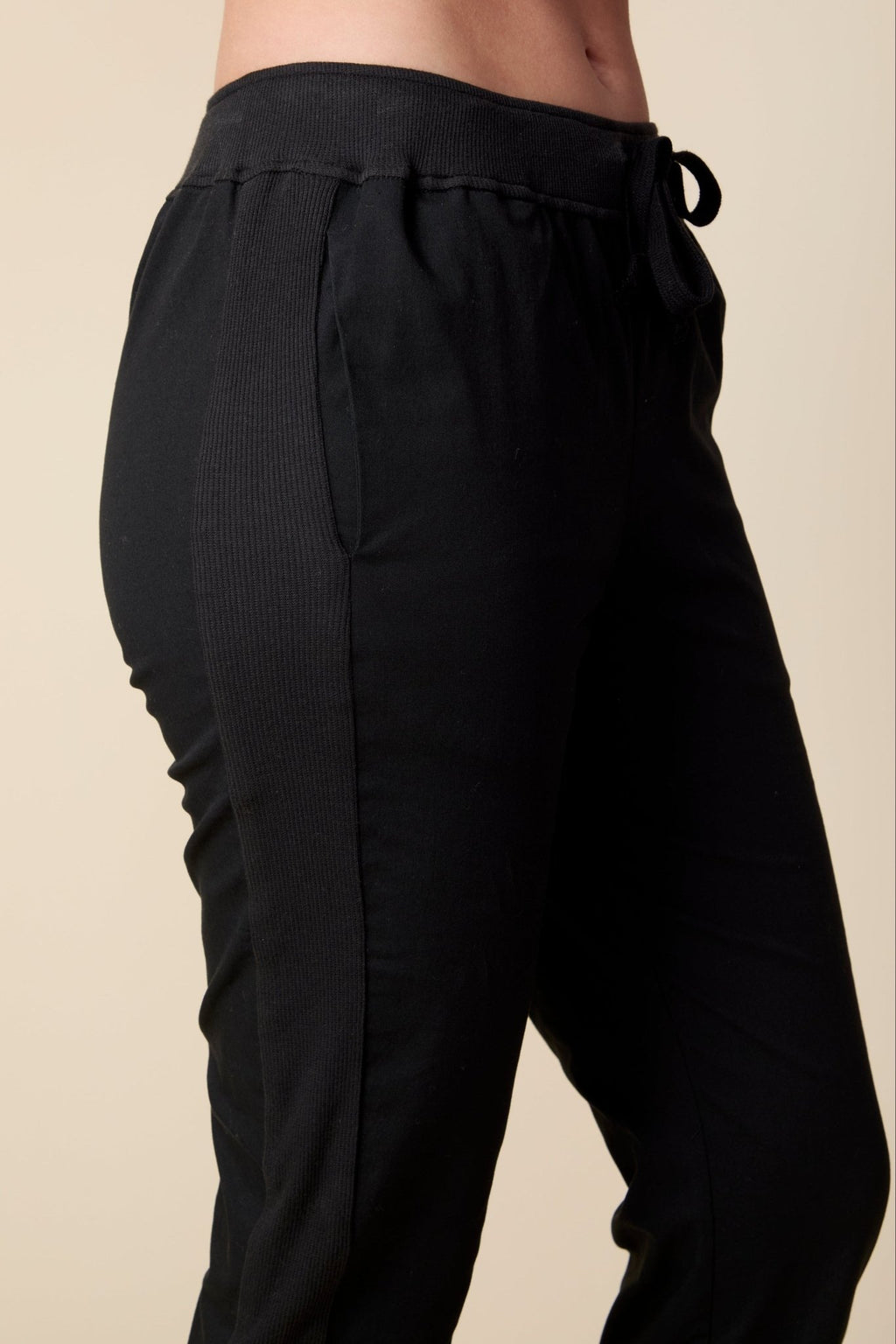 THE SHANE MIXED MEDIA JOGGER IN BLACK - ROYAL PALMS love & legacy