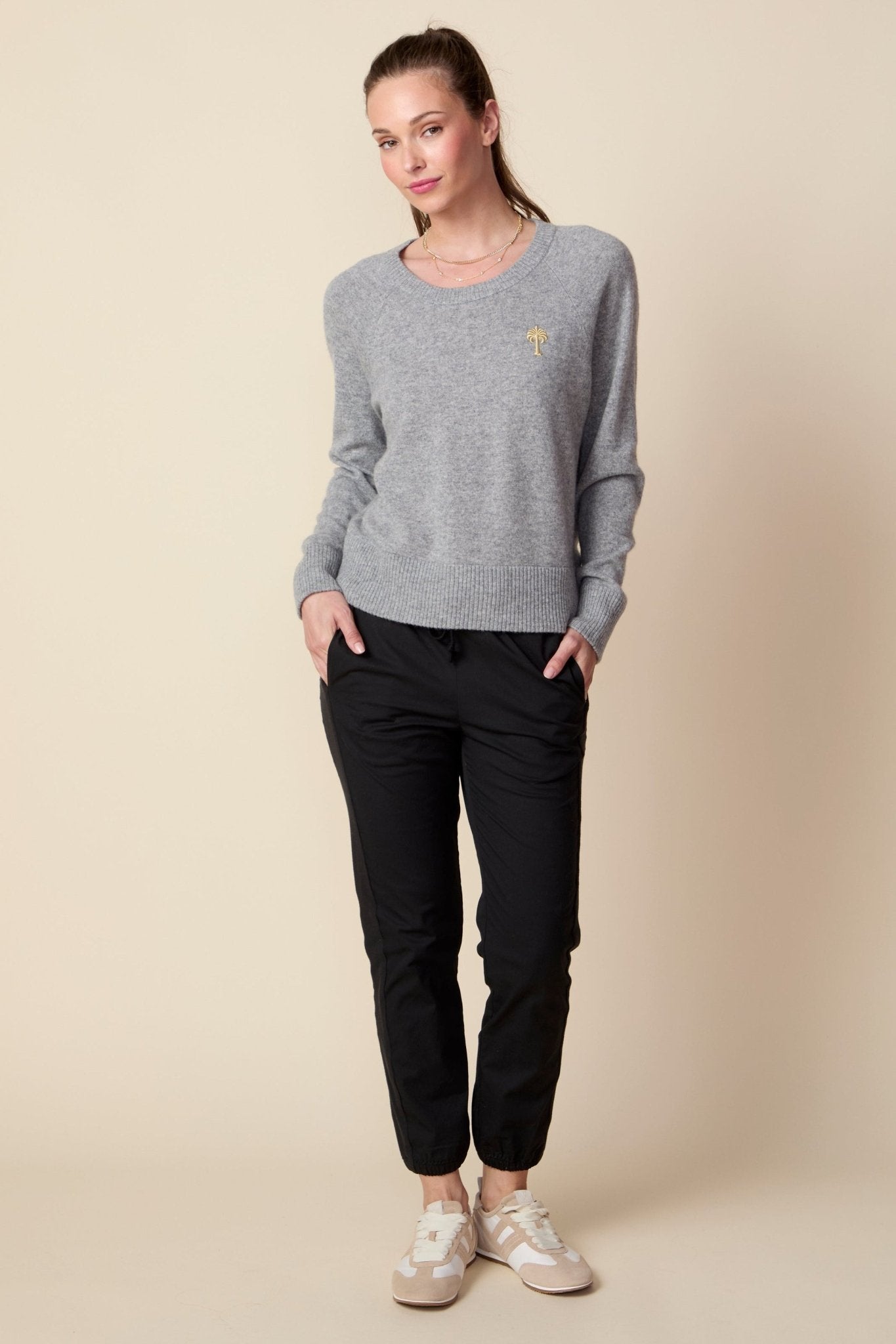 THE SHANE MIXED MEDIA JOGGER IN BLACK - ROYAL PALMS love & legacy