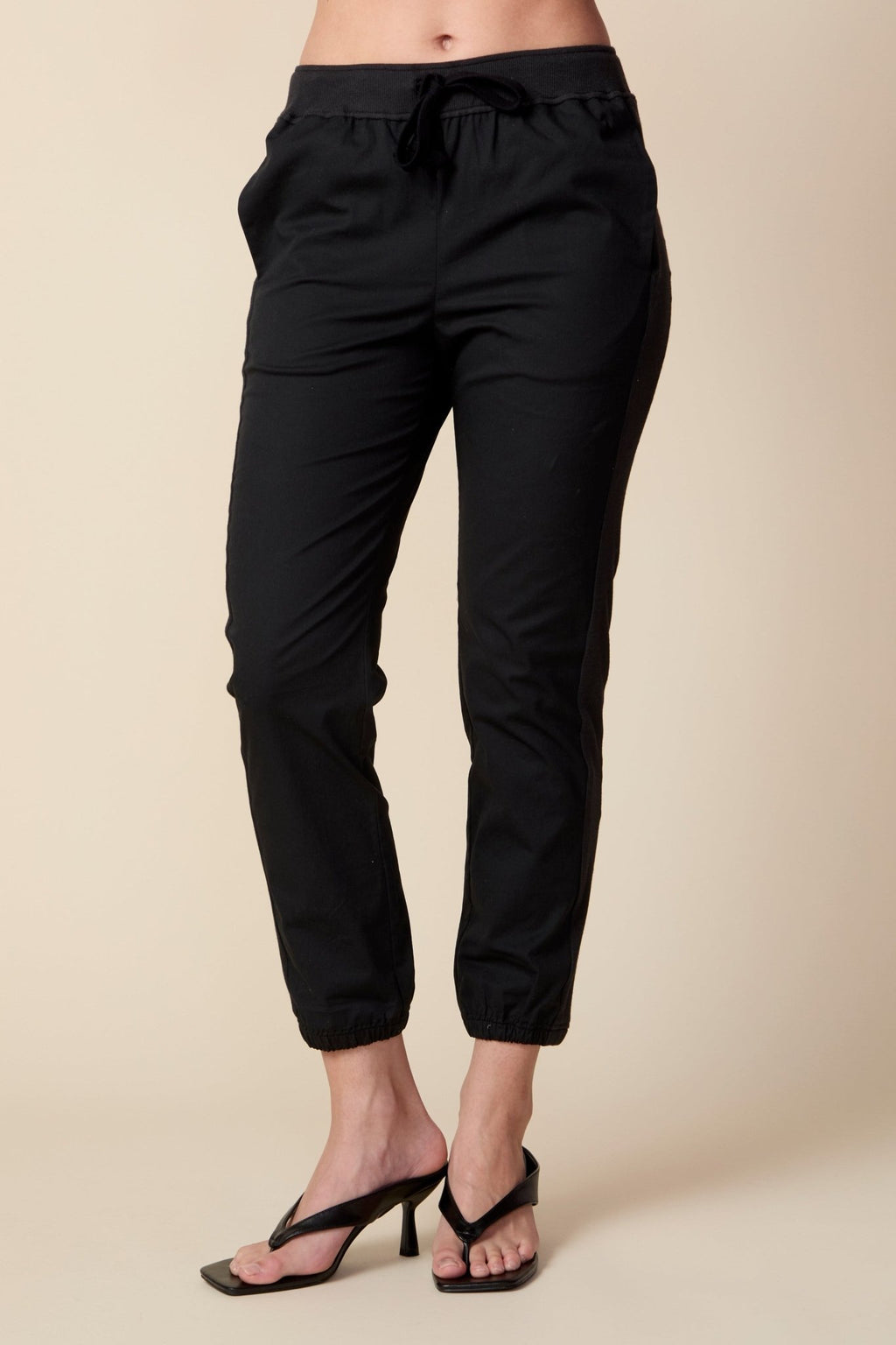 THE SHANE MIXED MEDIA JOGGER IN BLACK - ROYAL PALMS love & legacy