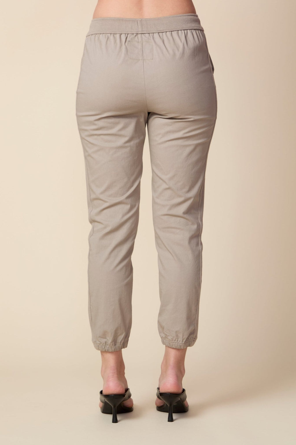 THE SHANE MIXED MEDIA JOGGER IN VINTAGE KHAKI - ROYAL PALMS love & legacy